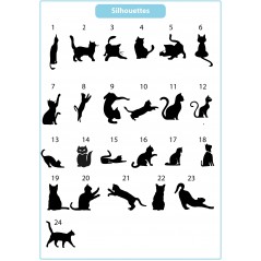 Stèle funéraire en bois personnalisable en souvenir d'un chat