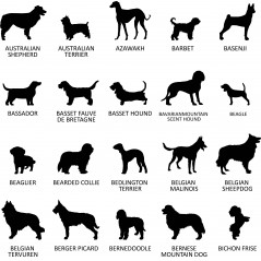 Stèle funéraire en ardoise naturelle personnalisable en souvenir d'un chien