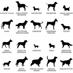 Stèle funéraire en ardoise naturelle personnalisable en souvenir d'un chien