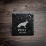Stèle funéraire en ardoise naturelle personnalisable en souvenir d'un chien Stèle funéraire en ardoise naturelle personnalisable en souvenir d'un chien
