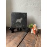 Stèle funéraire en ardoise naturelle personnalisable en souvenir d'un chien Stèle funéraire en ardoise naturelle personnalisable en souvenir d'un chien