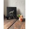 Stèle funéraire en ardoise naturelle personnalisable en souvenir d'un chien Stèle funéraire en ardoise naturelle personnalisable en souvenir d'un chien