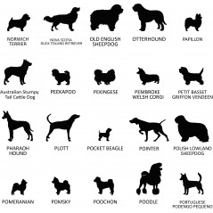 Plaque ronde commémorative funéraire pour chien en ardoise personnalisable pour planter en terre