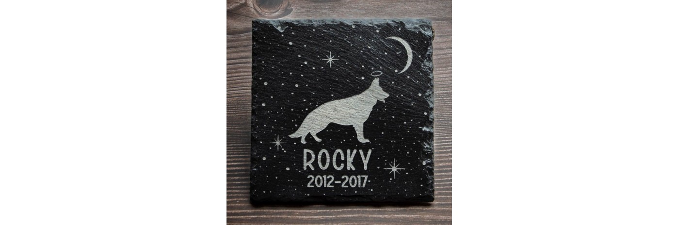 Stèles en ardoise naturelle